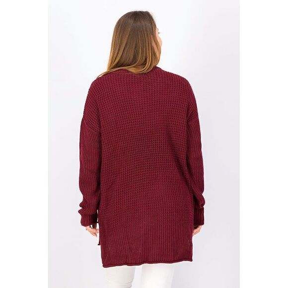 Pinque Women Crew Neck Long Sleeves Textured Sweater Size S - Picture 4 of 9